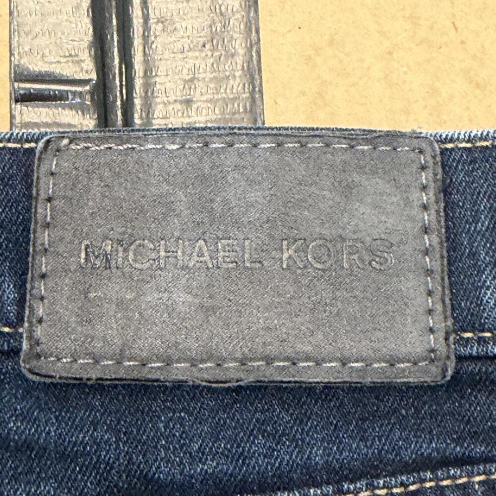 Michael Kors Men's 38/32 Parker Slim Fit Jeans Dark Wash Blue Denim - Picture 6 of 13
